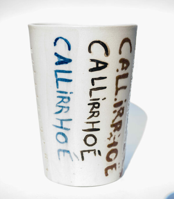 Verre écriture